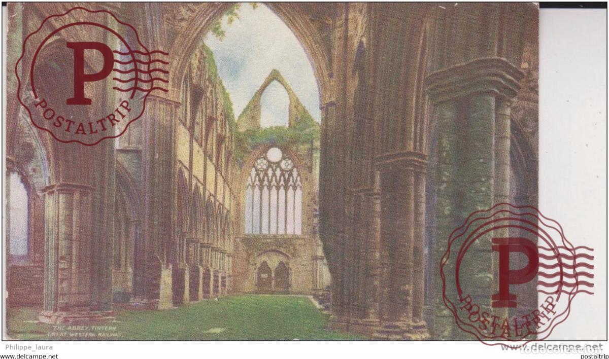 Postkarten: Tintern Abbey GREAT WESTERN RAILWAY