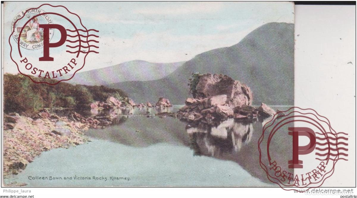 Postales: LNWR Railway, Colleen Bawn & Victoria Rocks, Killarney