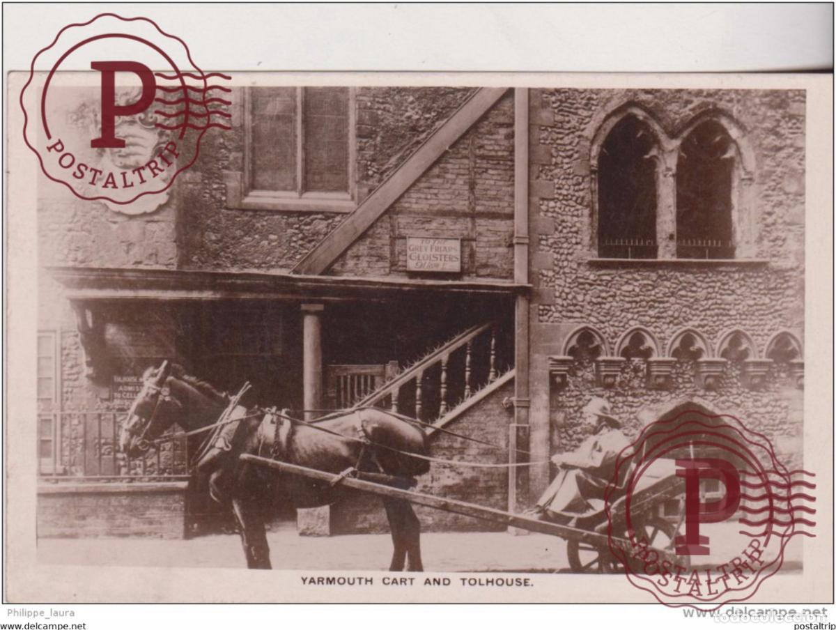 Cartes Postales: yarmouth cart and tolhouse