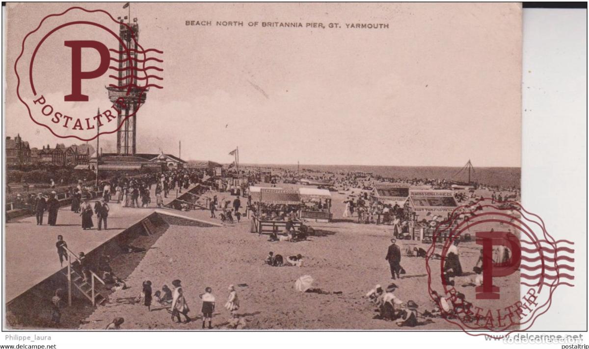 Postales: Great Yarmouth - Beach North of Britannia Pier