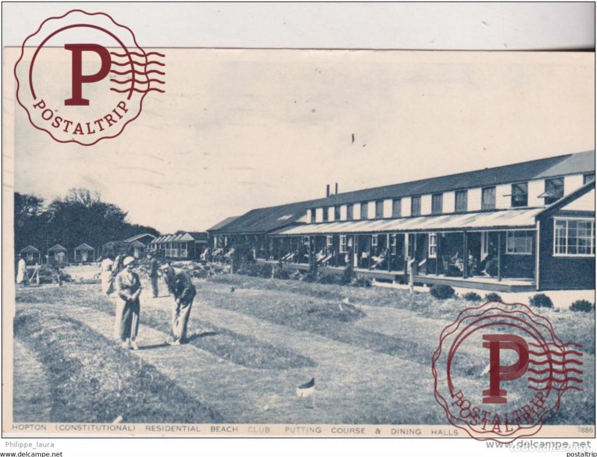 Postales: Hopton Constitutional Residential Beach Club Putting Course & Dining Halls
