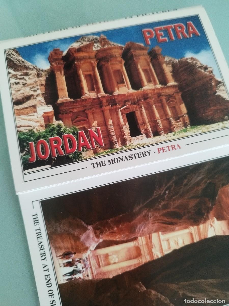 Postales: Colecci&oacute;n de 13 tarjetas Postales. Petra Jordania, El Monasterio (Ad Deir) y El Tesoro (Al-Khazneh).