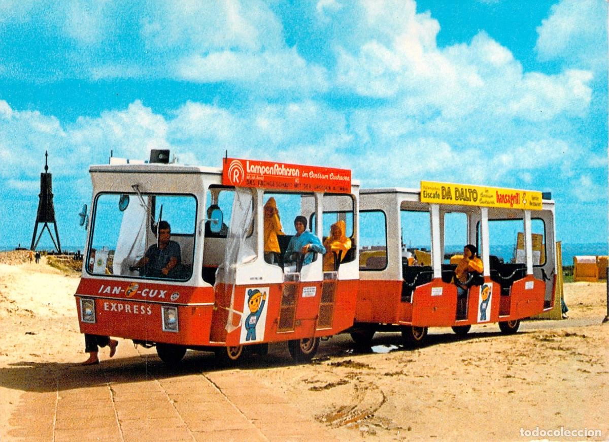 Postales: Postal de Cuxhaven con el Tren Tur&iacute;stico Strandexpress