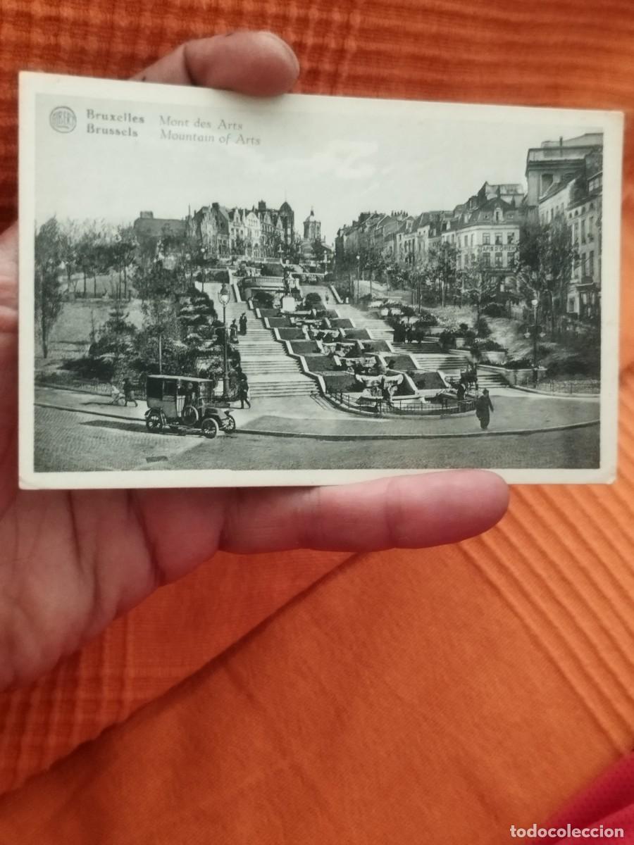 Postales: Antigua tarjeta postal de Mont des Arts (Monte de las Artes) en Bruselas. Principios siglo XX