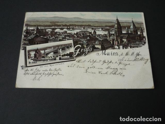 Postcards: MAINZ ALEMANIA POSTAL CROMOLITOGAFICA SIN DIVIDIR GRUSS AUS