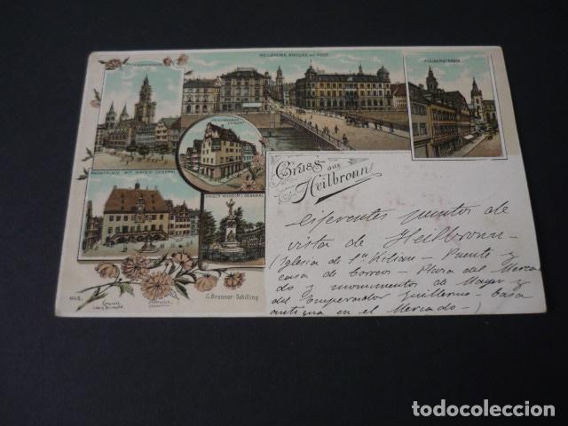 Postales: HEILBRONN ALEMANIA POSTAL CROMOLITOGAFICA SIN DIVIDIR GRUSS AUS