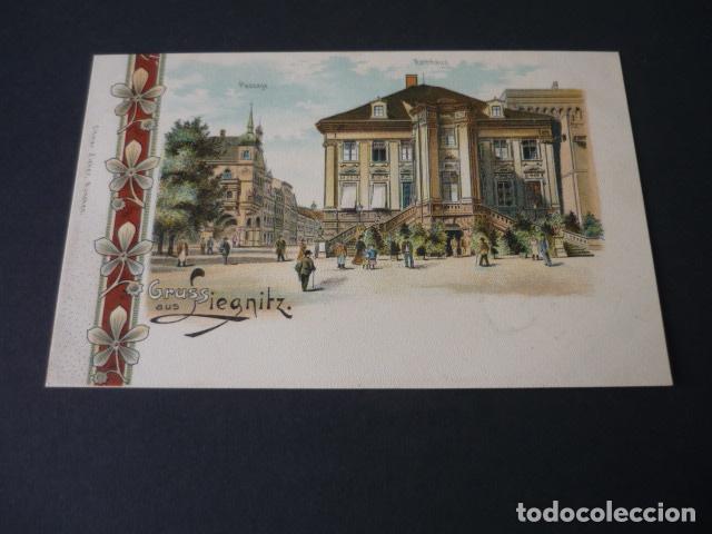 Postkarten: LIEGNITZ ALEMANIA POSTAL CROMOLITOGAFICA SIN DIVIDIR GRUSS AUS