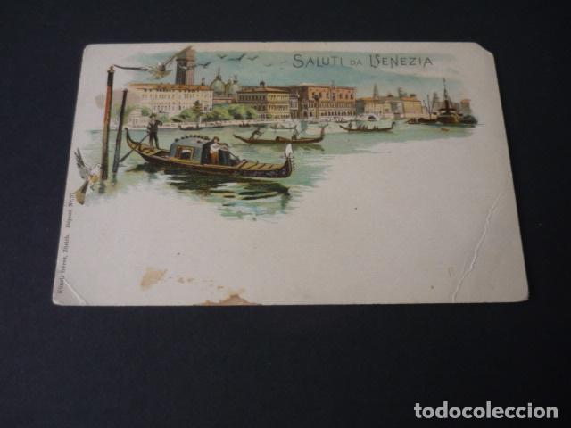 Postkarten: VENECIA ITALIA POSTAL CROMOLITOGAFICA SIN DIVIDIR GRUSS AUS