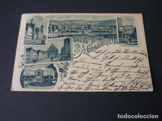 Postkarten: MERGENTHEIM ALEMANIA POSTAL CROMOLITOGAFICA SIN DIVIDIR GRUSS AUS