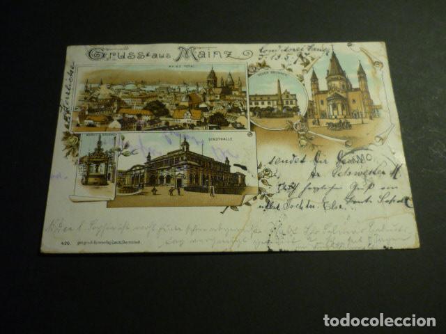 Postcards: MAINZ ALEMANIA POSTAL CROMOLITOGAFICA SIN DIVIDIR GRUSS AUS