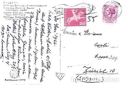 Postales: talia y Palermo, Politeama Garibaldi, Piazza Castelnuovo, Marina Grande di Capri en Zurich 1964 (133