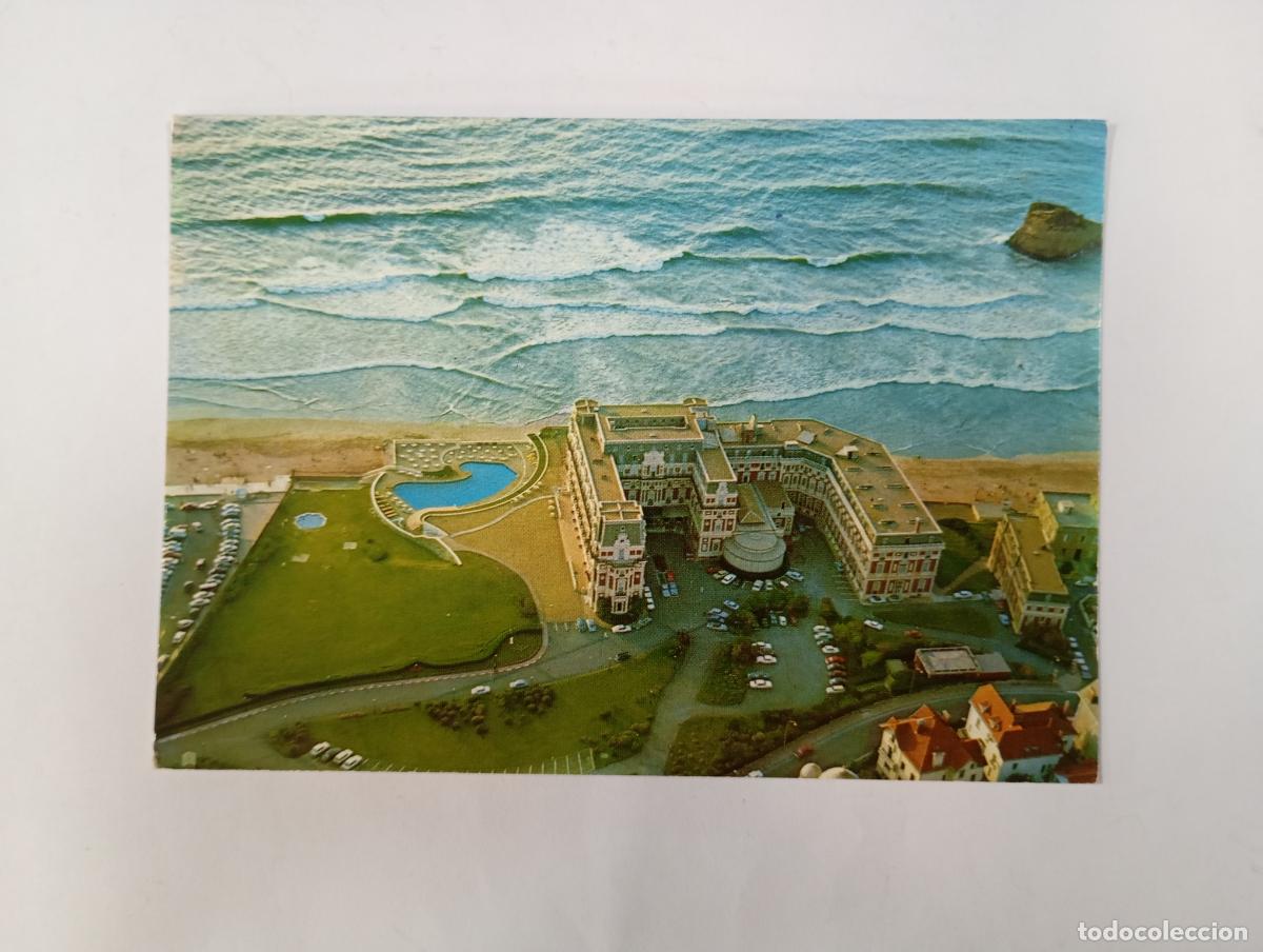 Postkarten: POSTAL DE HOTEL DU PALAIS ET SA PSCINE. BIARRITZ. TDKP29S