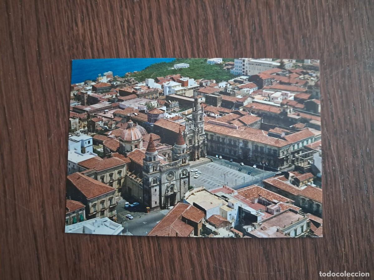 Postales: postal de Italia, vista a&eacute;rea il duomo, Acireale, a&ntilde;os 70.