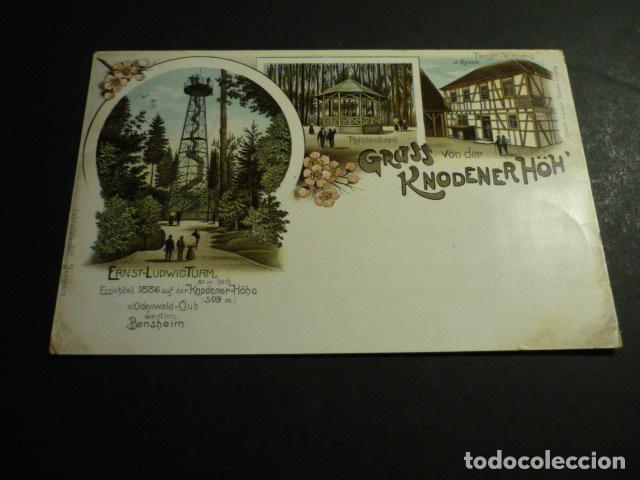 Postais: RNODENERH&Ouml;H ALEMANIA POSTAL CROMOLITOGAFICA SIN DIVIDIR GRUSS AUS