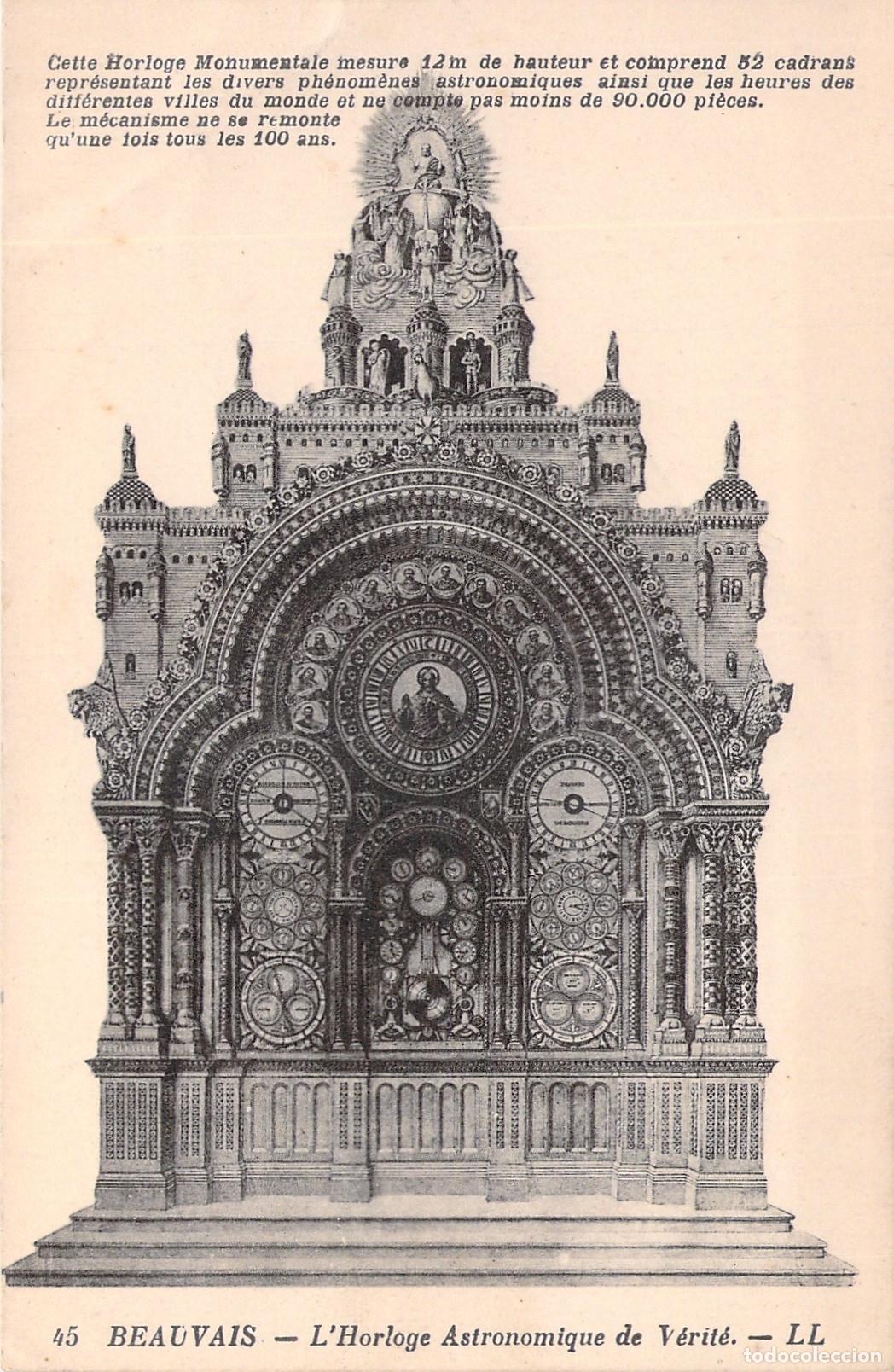 Postales: Tarjeta Postal del Reloj Astron&oacute;mico Monumental de Beauvais