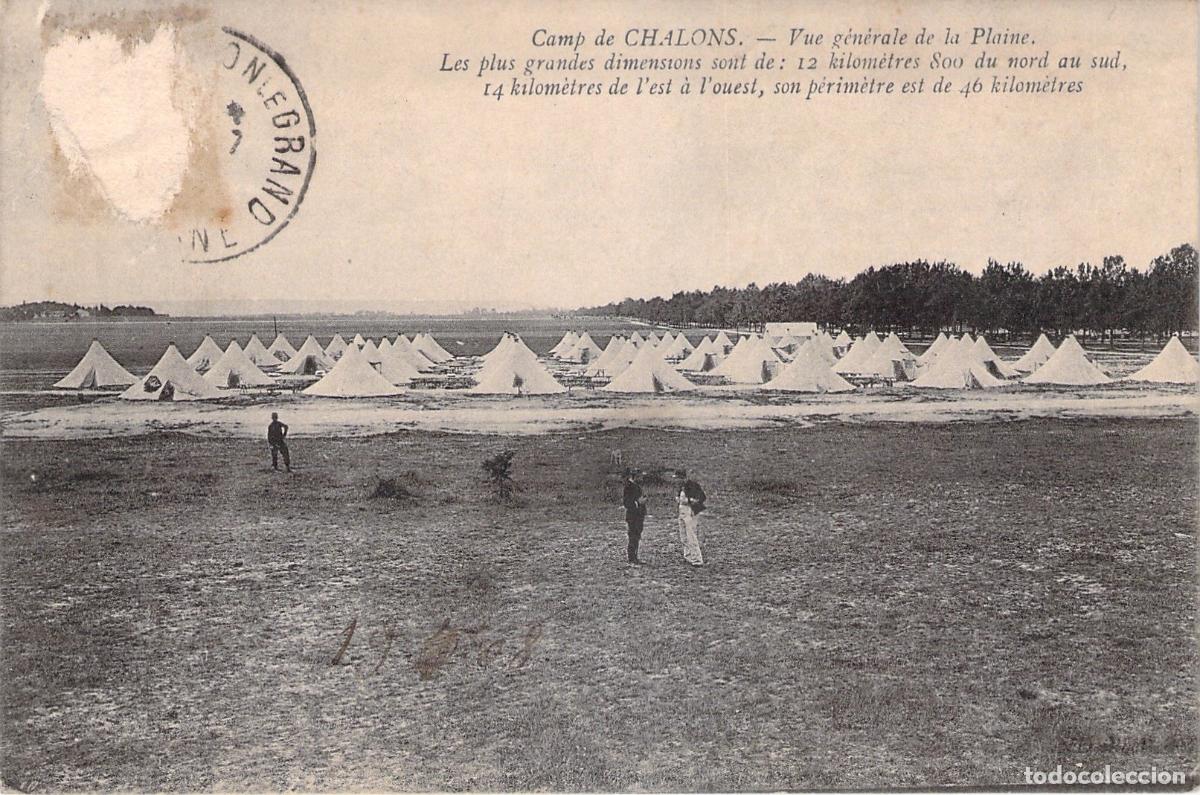 Postales: Postal del Camp de Chalons Francia Campamento Militar