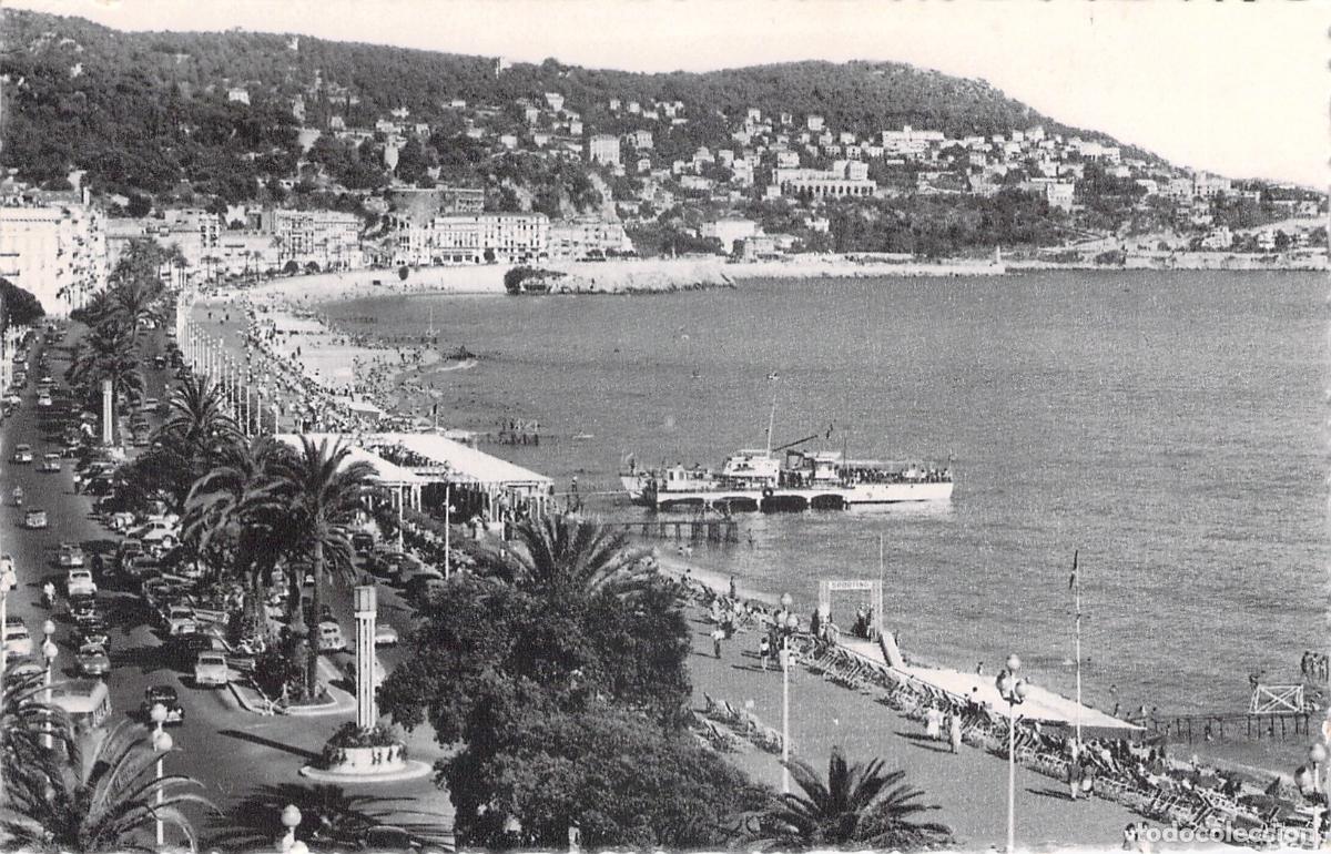 Postales: Postal de Niza - Promenade des Anglais y Mont Boron
