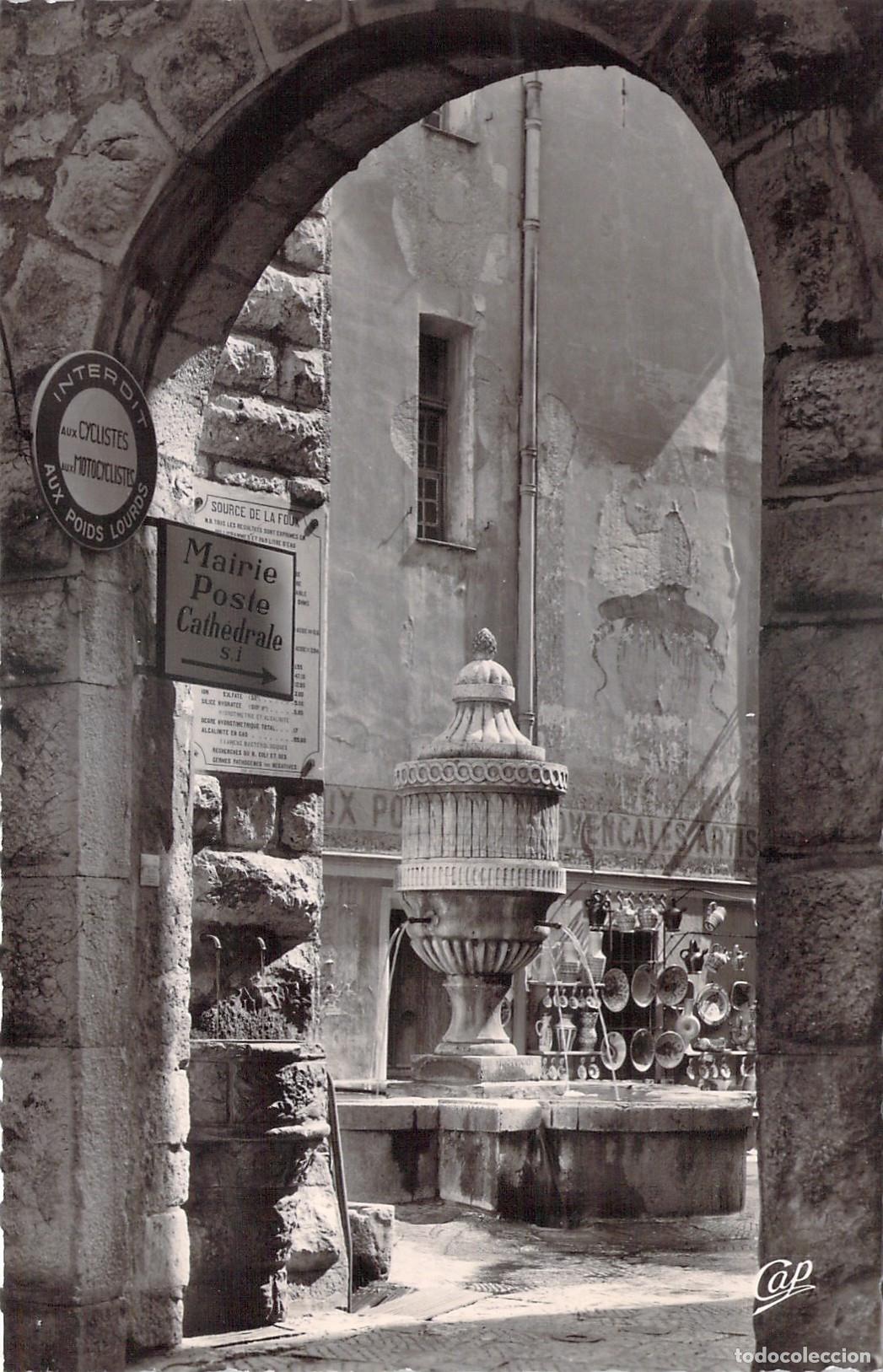 Postales: Postal de Vence: La Fontaine du Peyra, Real Photo CAP Francia