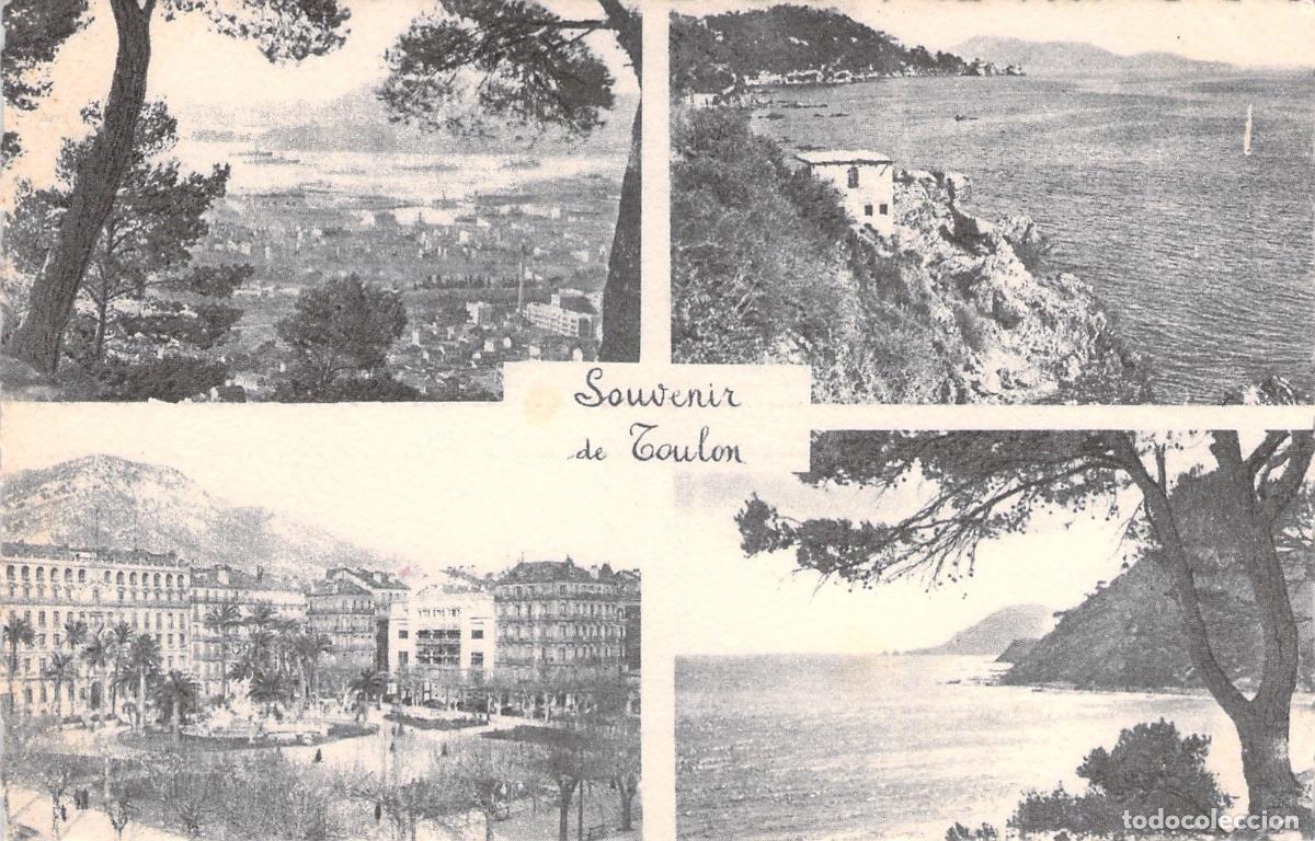 Postales: Postal Multi-vista Souvenir de Toulon, Var, Francia