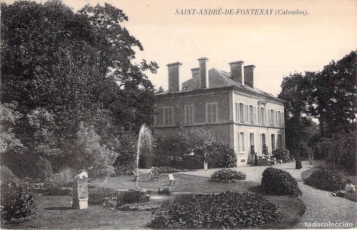 Postales: Postal Castillo de Saint-Andr&eacute;-de-Fontenay en Calvados