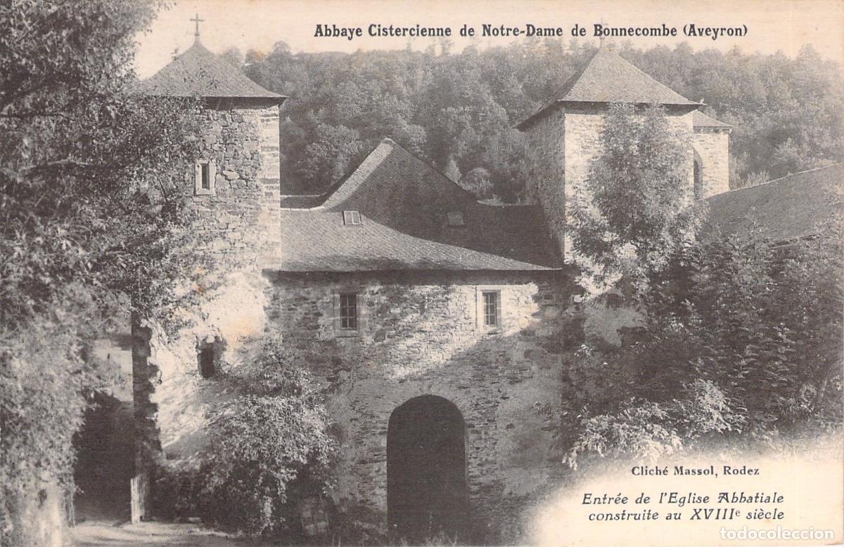 Postales: Postal Abad&iacute;a de Notre-Dame de Bonnecombe, Aveyron Francia