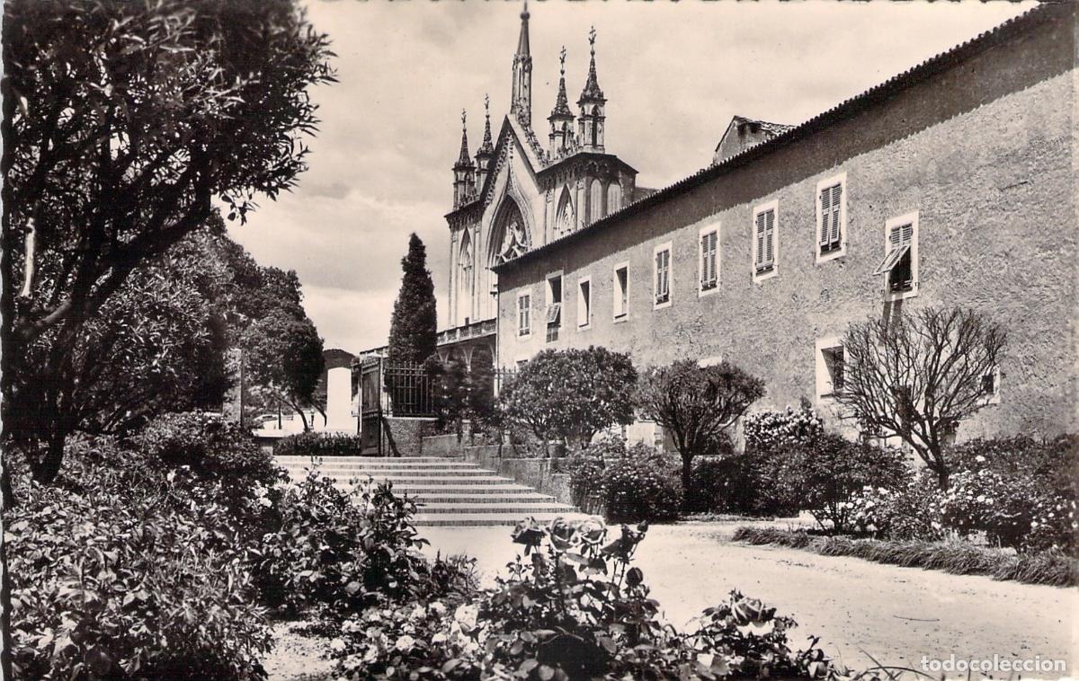 Postales: Postal de los Jardines y Monasterio de Cimiez en Niza