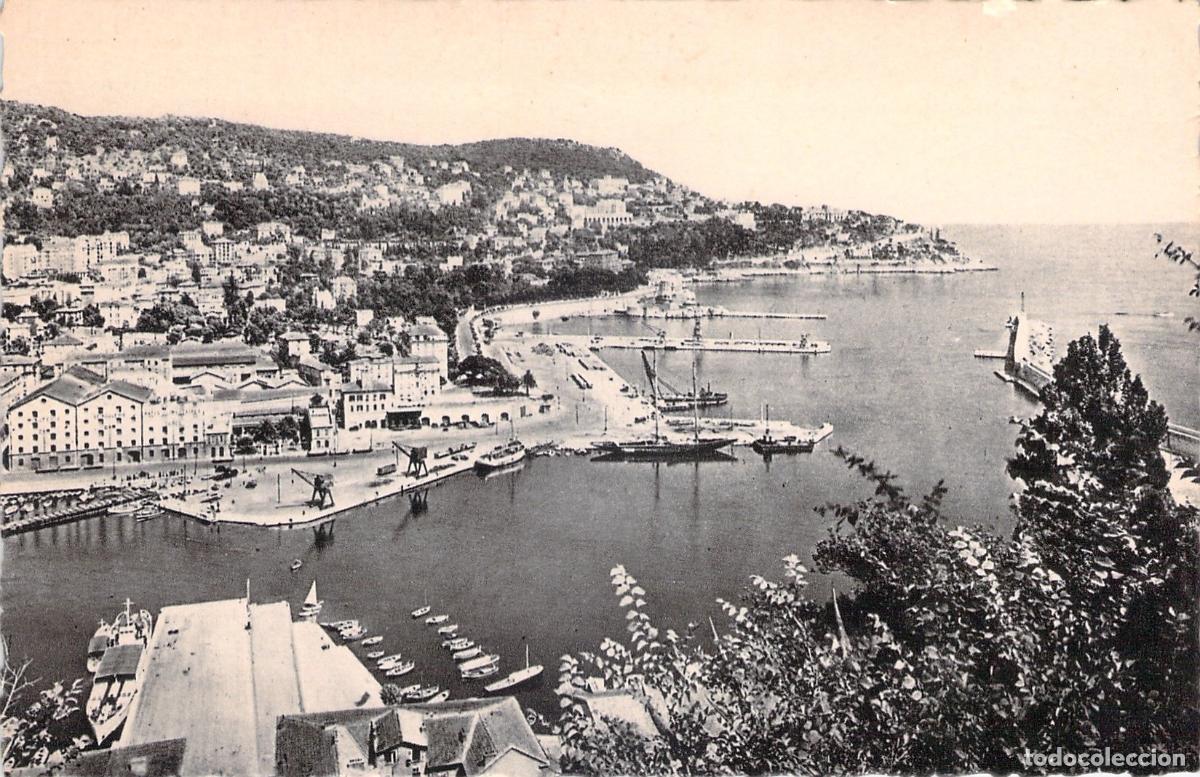 Postales: Postal del Puerto de Niza y el Monte Boron en Francia