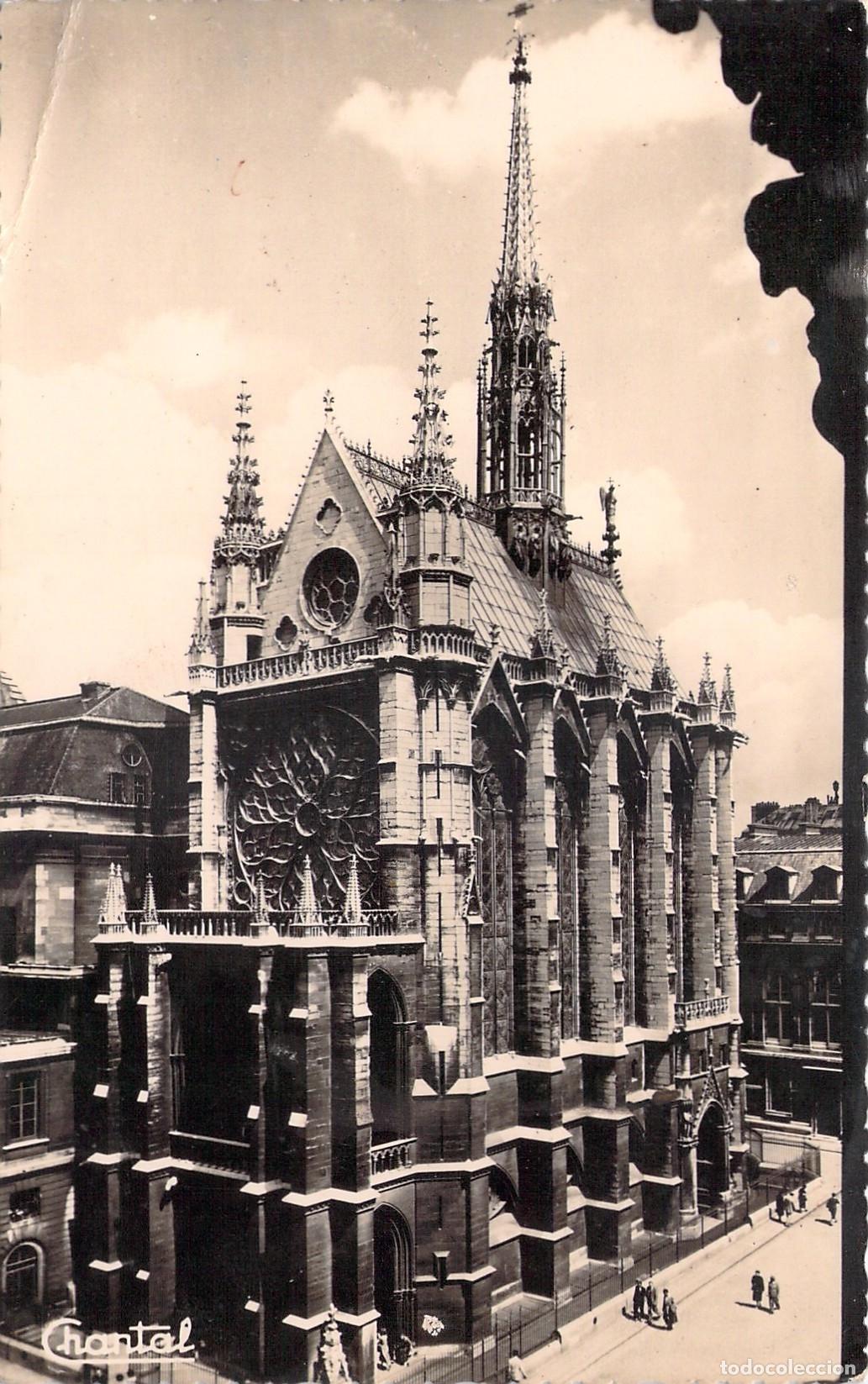 Postales: Postal de la Sainte-Chapelle en Par&iacute;s, Arquitectura G&oacute;tica