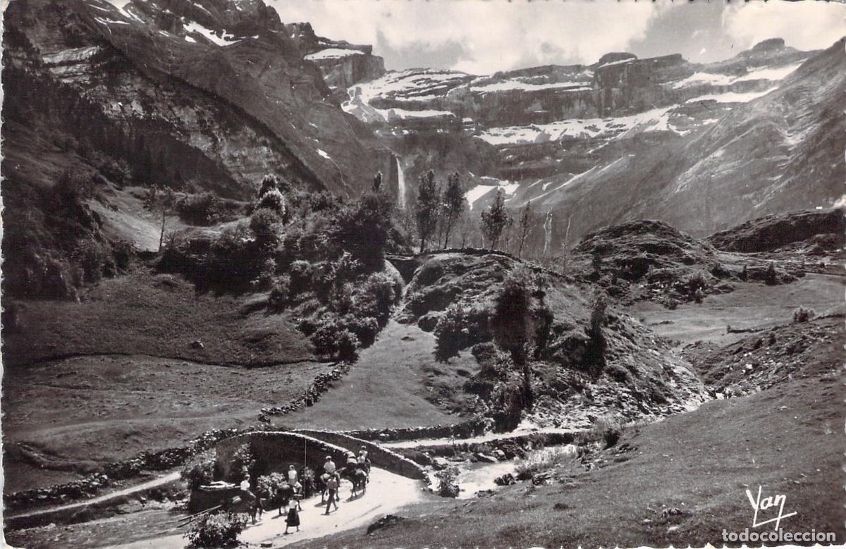 Postales: Postal de Gavarnie Le Pont de No&euml;l y Circo de Gavarnie