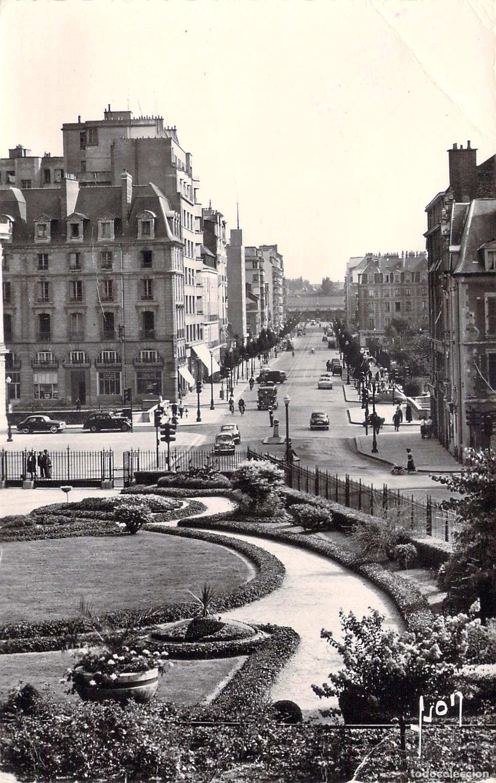 Postales: Postal de la Avenue Janvier desde Esplanade St-Georges en Rennes, Francia