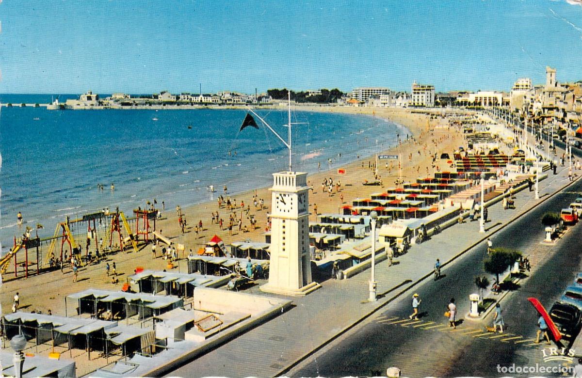 Postales: Postal de Les Sables d'Olonne - Le Remblai y la Playa