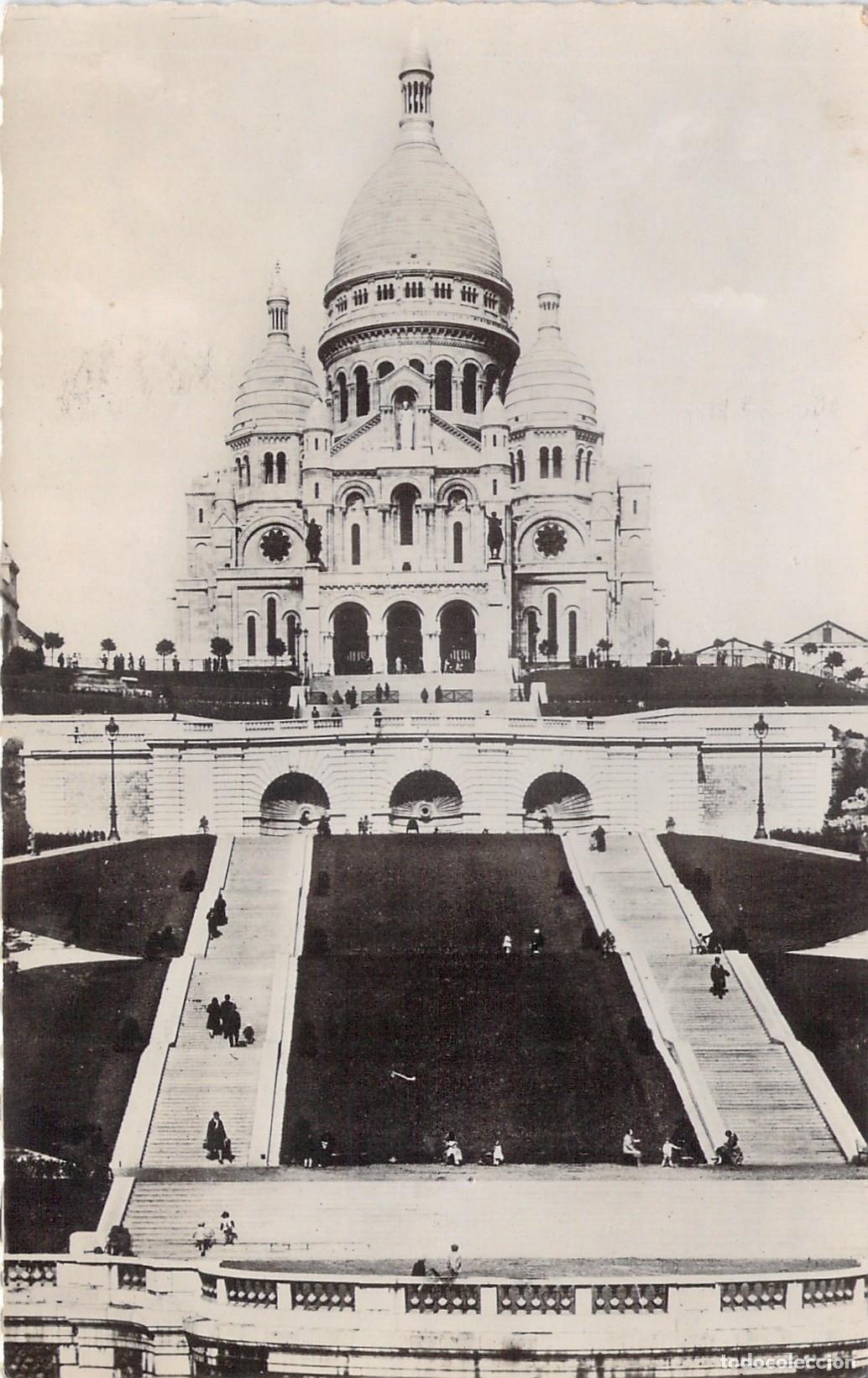 Postales: Postal de la Bas&iacute;lica del Sagrado Coraz&oacute;n de Montmartre, Par&iacute;s