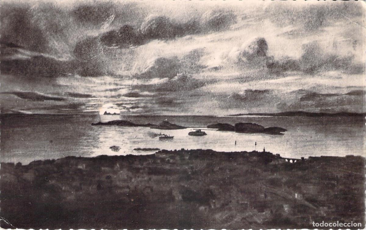 Postales: Postal de Marsella Atardecer sobre el Ch&acirc;teau d'If y las Islas Frioul