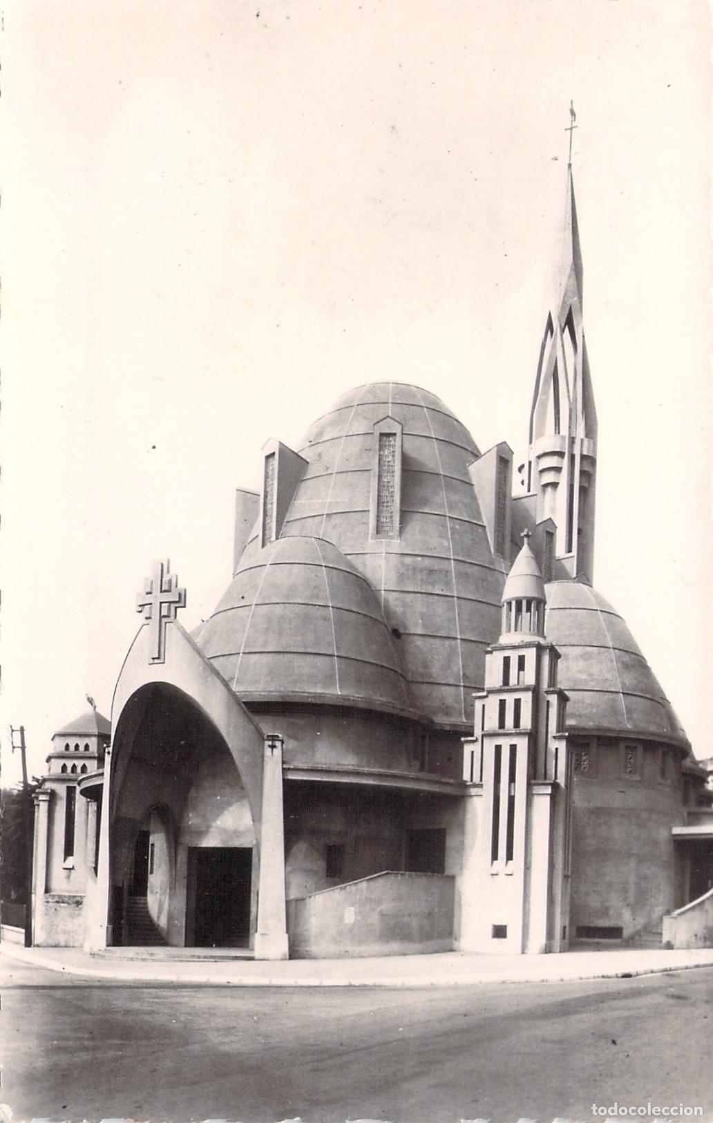Postales: Postal de la Iglesia de Juana de Arco en Niza, Arquitectura Art D&eacute;co