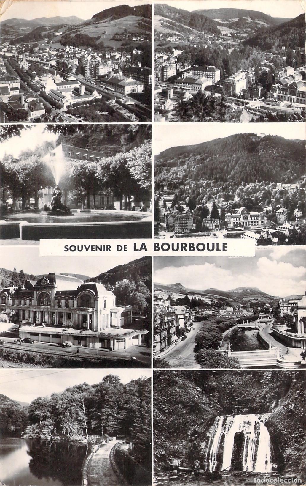 Postales: Postal Multivista de La Bourboule, Francia - Vistas del Casino y Cascadas