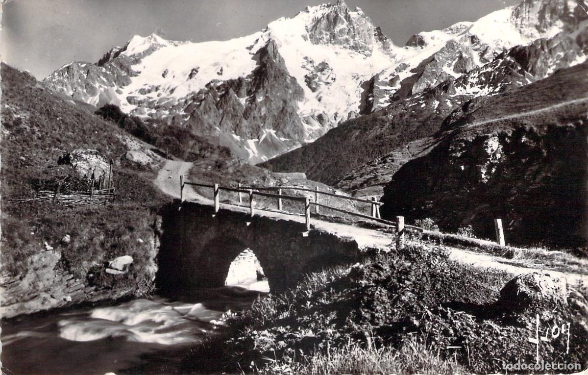 Postales: Postal de Massif de la Meije y Pont du Chazelet en los Alpes
