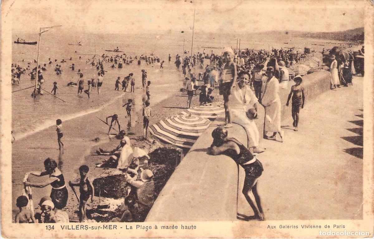 Postales: Postal de la Playa de Villers-sur-Mer en Calvados