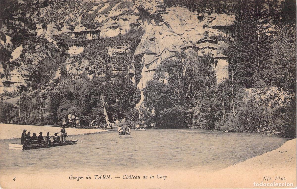 Postales: Postal Castillo de la Caze en Gorges du Tarn Francia