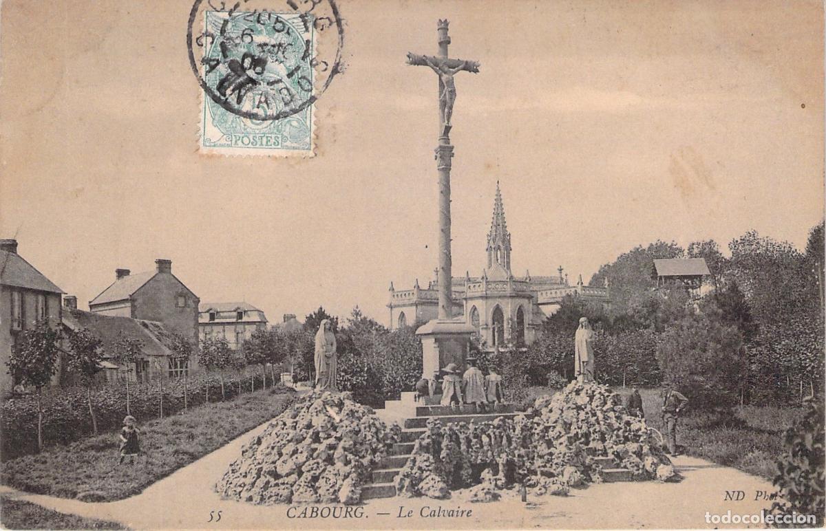 Postales: Postal de Cabourg - El Calvario, Normand&iacute;a, Francia