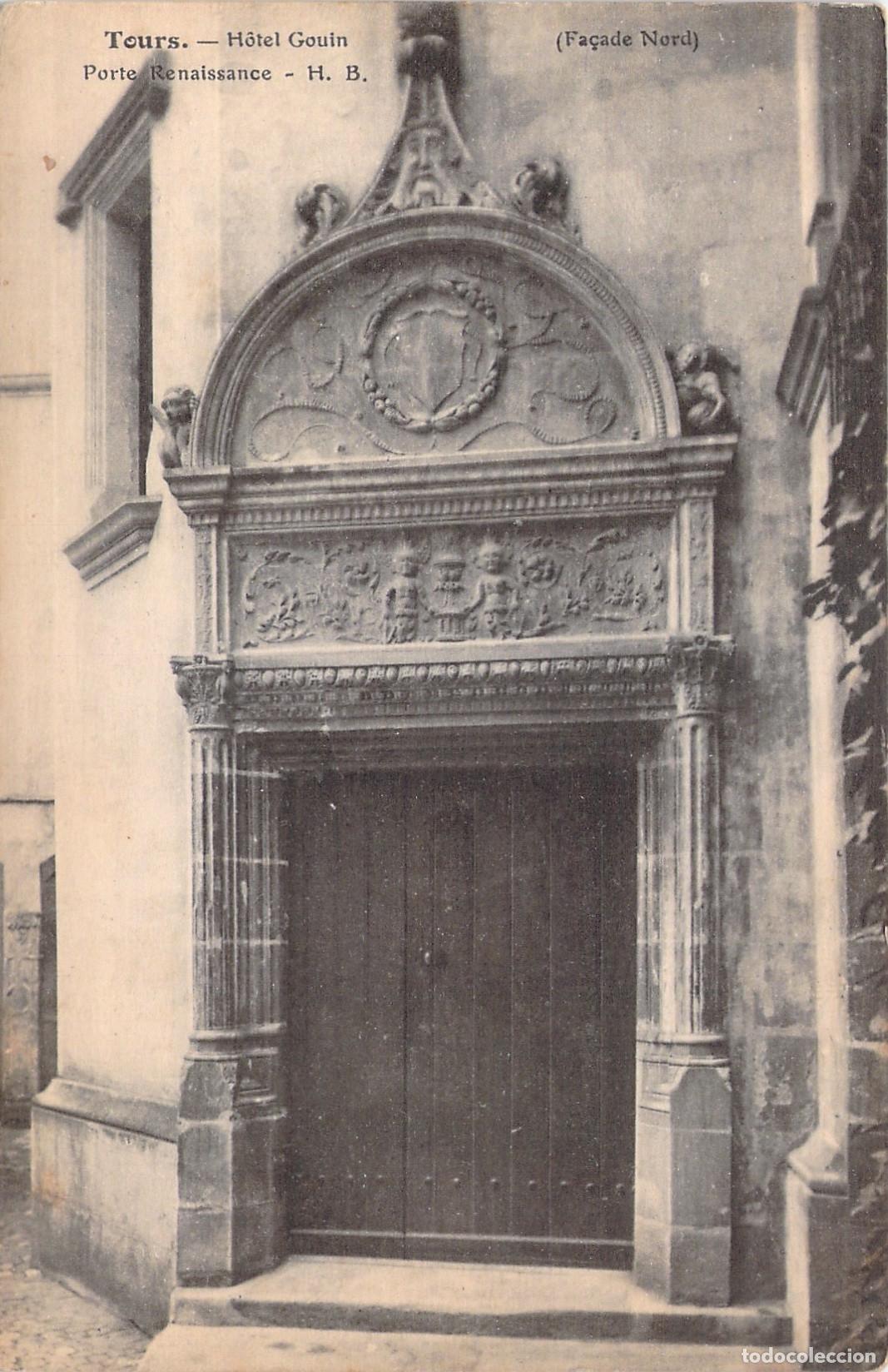 Postales: Postal de Tours, H&ocirc;tel Gouin Porte Renaissance