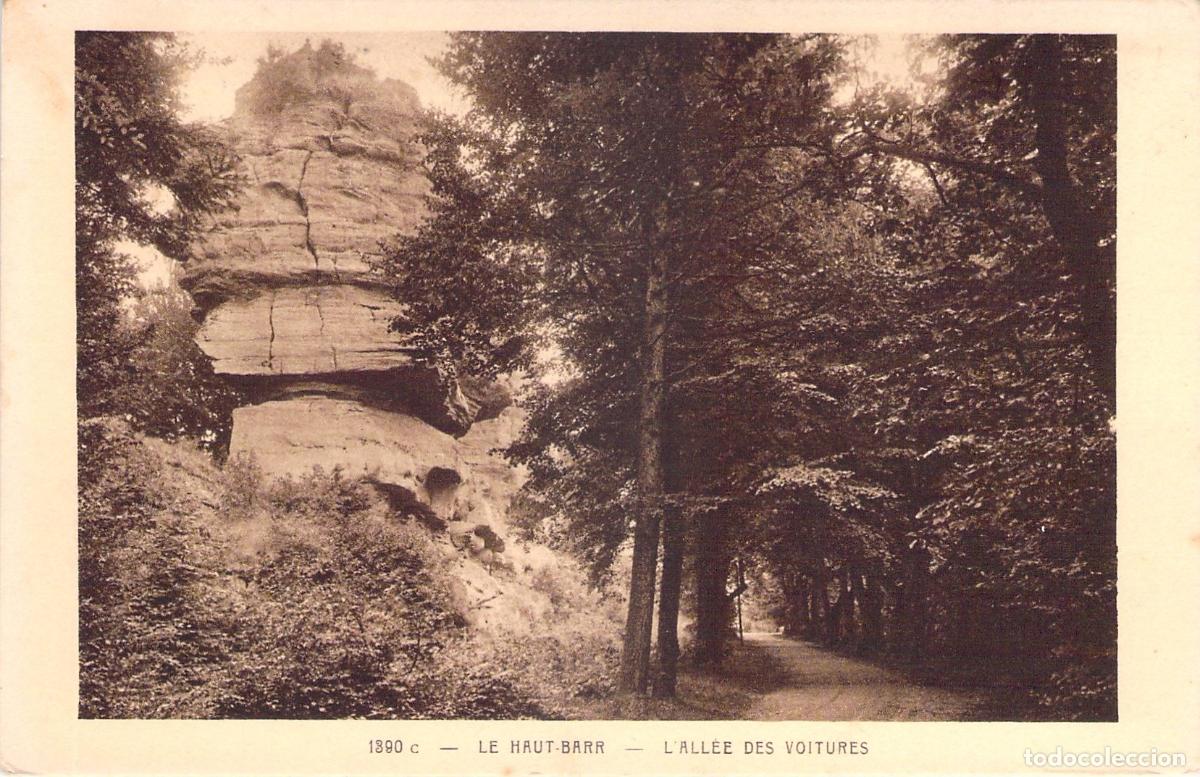 Postales: Postal de las Ruinas del Castillo de Haut-Barr, Saverne, Alsacia