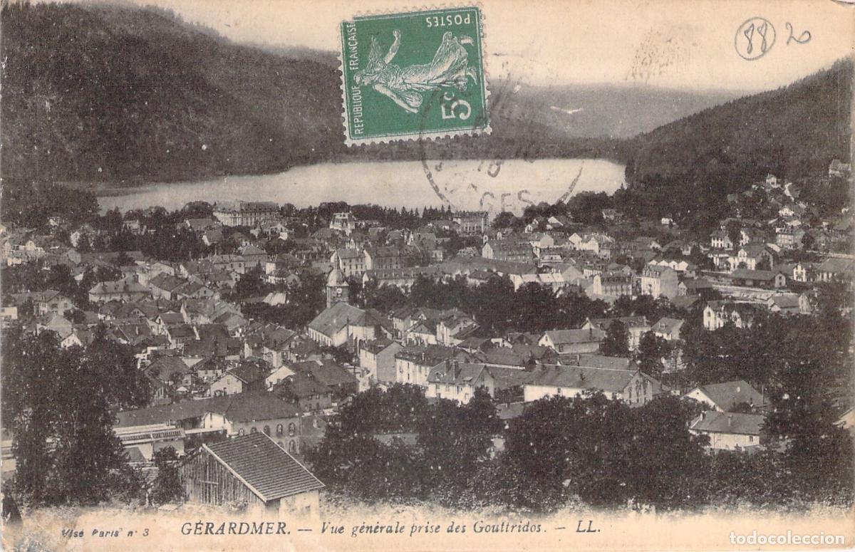 Postales: Postal de G&eacute;rardmer y su Lago Vista desde Gouttridos