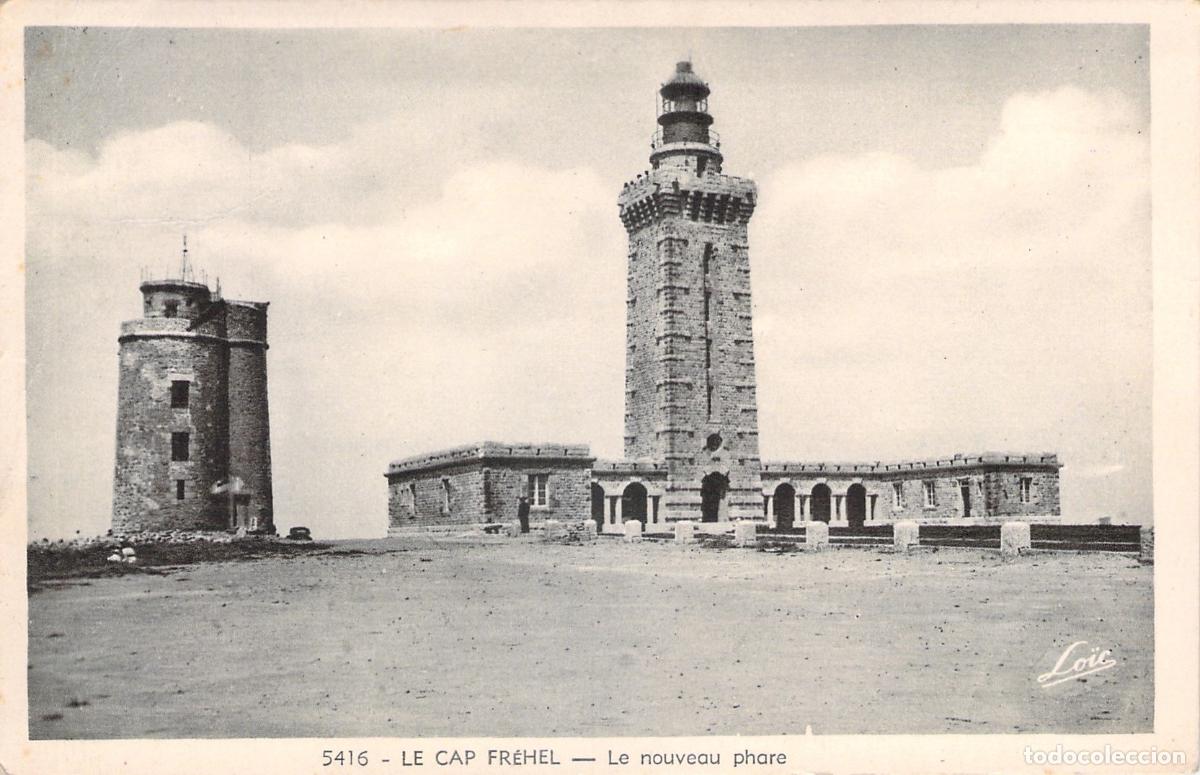 Postkarten: Postal Faro de Cap Fr&eacute;hel y Torre Vauban en Breta&ntilde;a