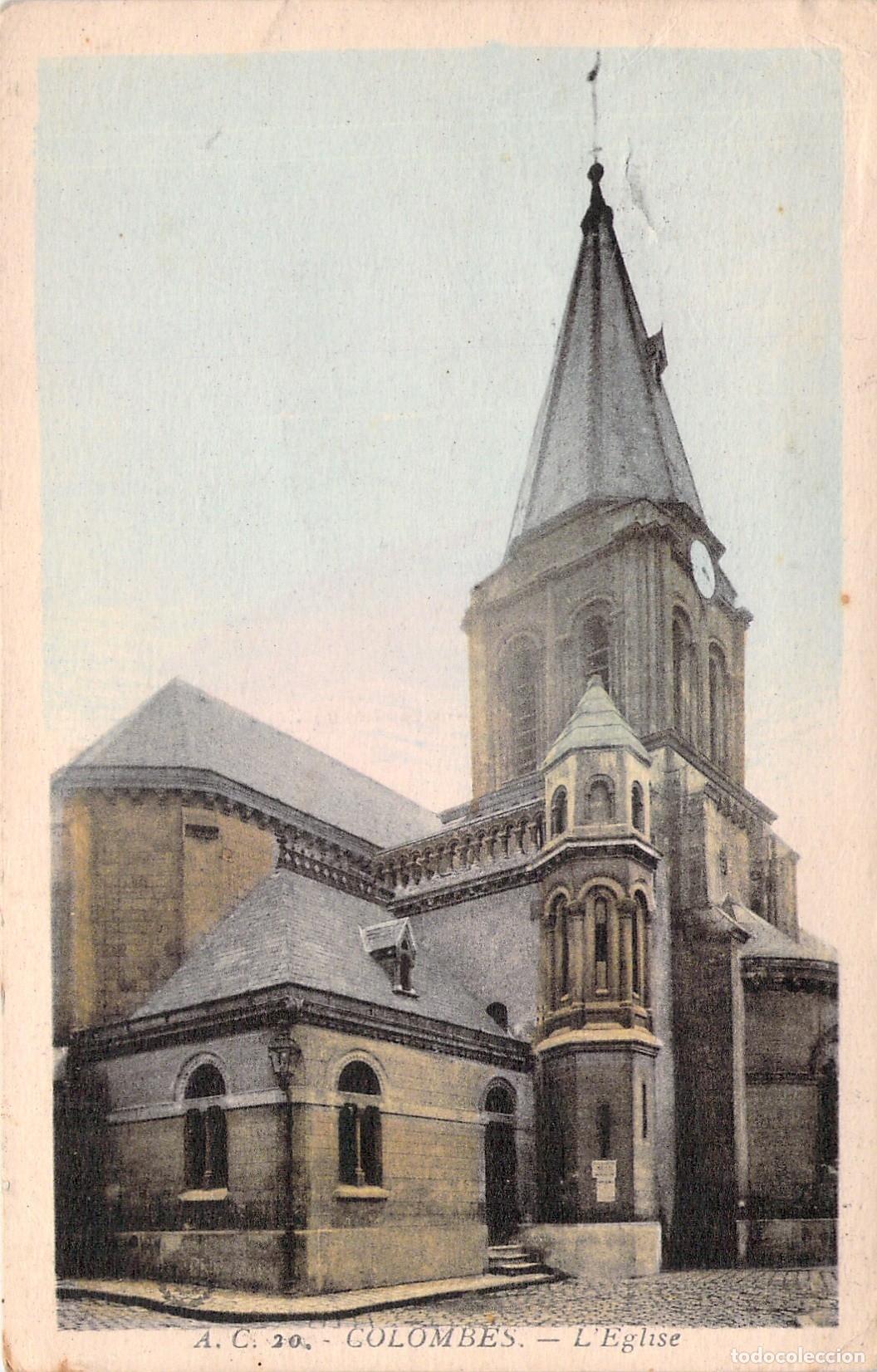 Postales: Postal de la Iglesia de Colombes Francia
