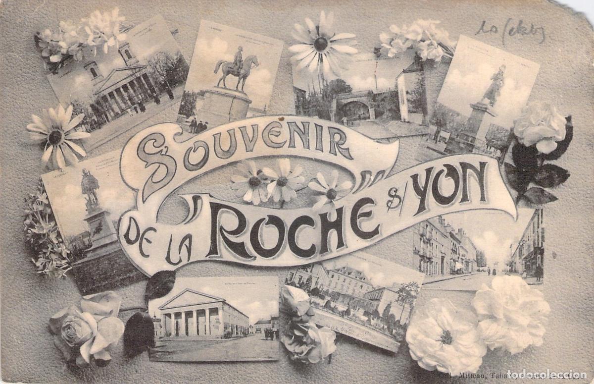 Postales: Postal de Souvenir de La Roche-sur-Yon Francia Multivista