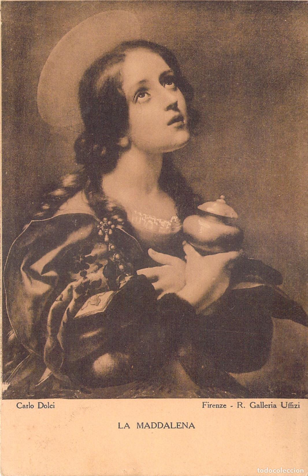 Postales: Postal de Arte La Maddalena de Carlo Dolci Florencia