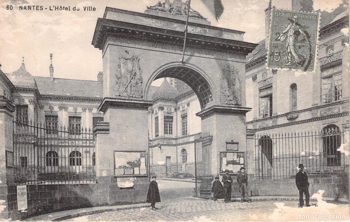 Postales: Tarjeta Postal del Ayuntamiento de Nantes - H&ocirc;tel de Ville