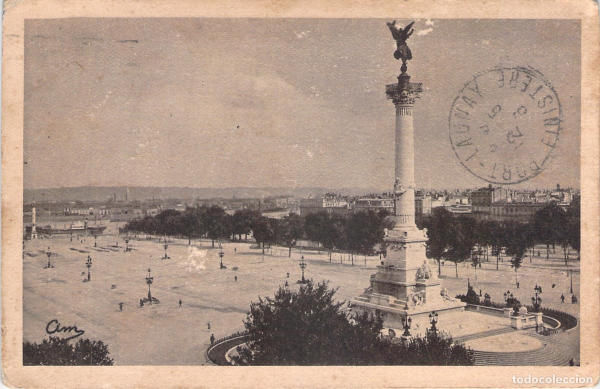 Postkarten: Postal de Burdeos - Place des Quinconces Francia