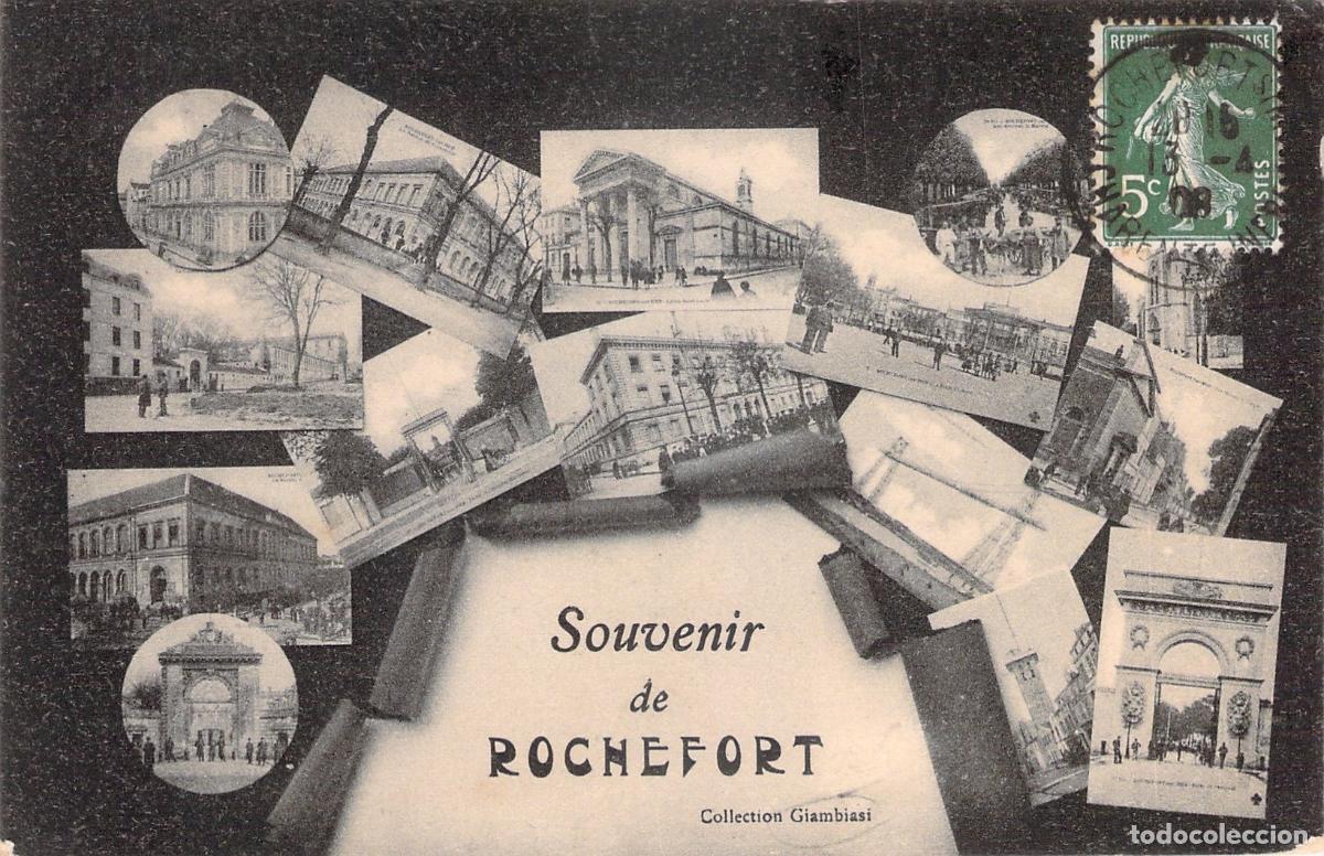 Postcards: Tarjeta Postal Souvenir de Rochefort con Vistas M&uacute;ltiples