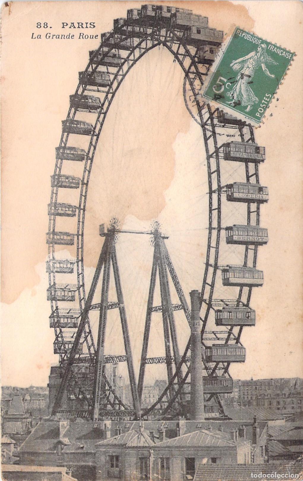 Postcards: Tarjeta Postal de Par&iacute;s - La Grande Roue, Noria Gigante